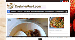 Desktop Screenshot of cozinharfacil.com